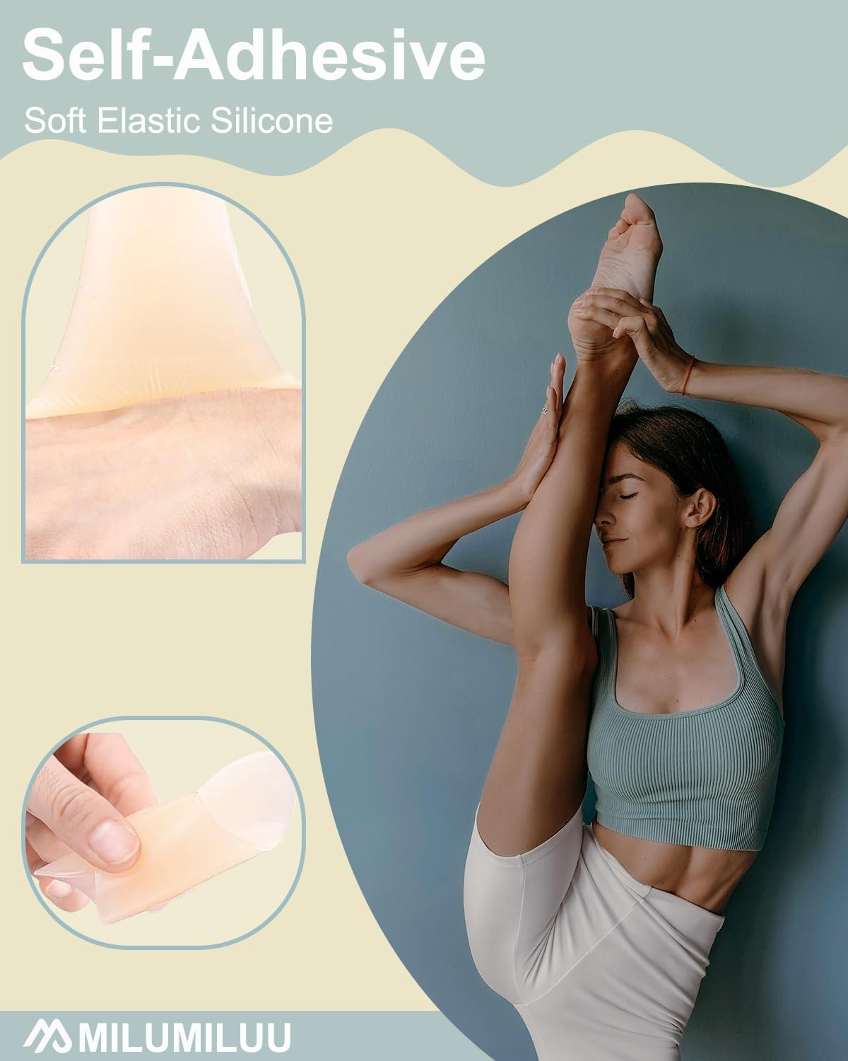 MILUMILUU Camel Concealer 4 Pack Y Shape Seamless Camel Hider, Silicone Camel Cover Guard Pad for Swimsuit Lingerie Tape - Beige image number 5