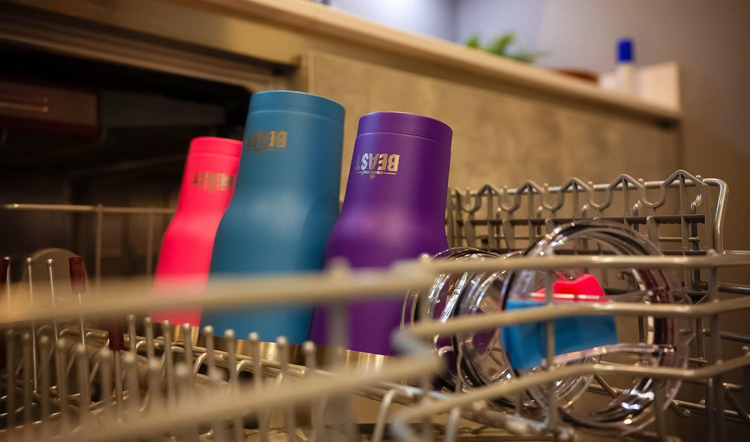 Greens Steel Beast 40 Oz Tumbler Stainless Steel Vacuum Insulated Coffee Ice Cup Double Wall Travel Flask by &hellip; (Cupcake Pink) image number 4