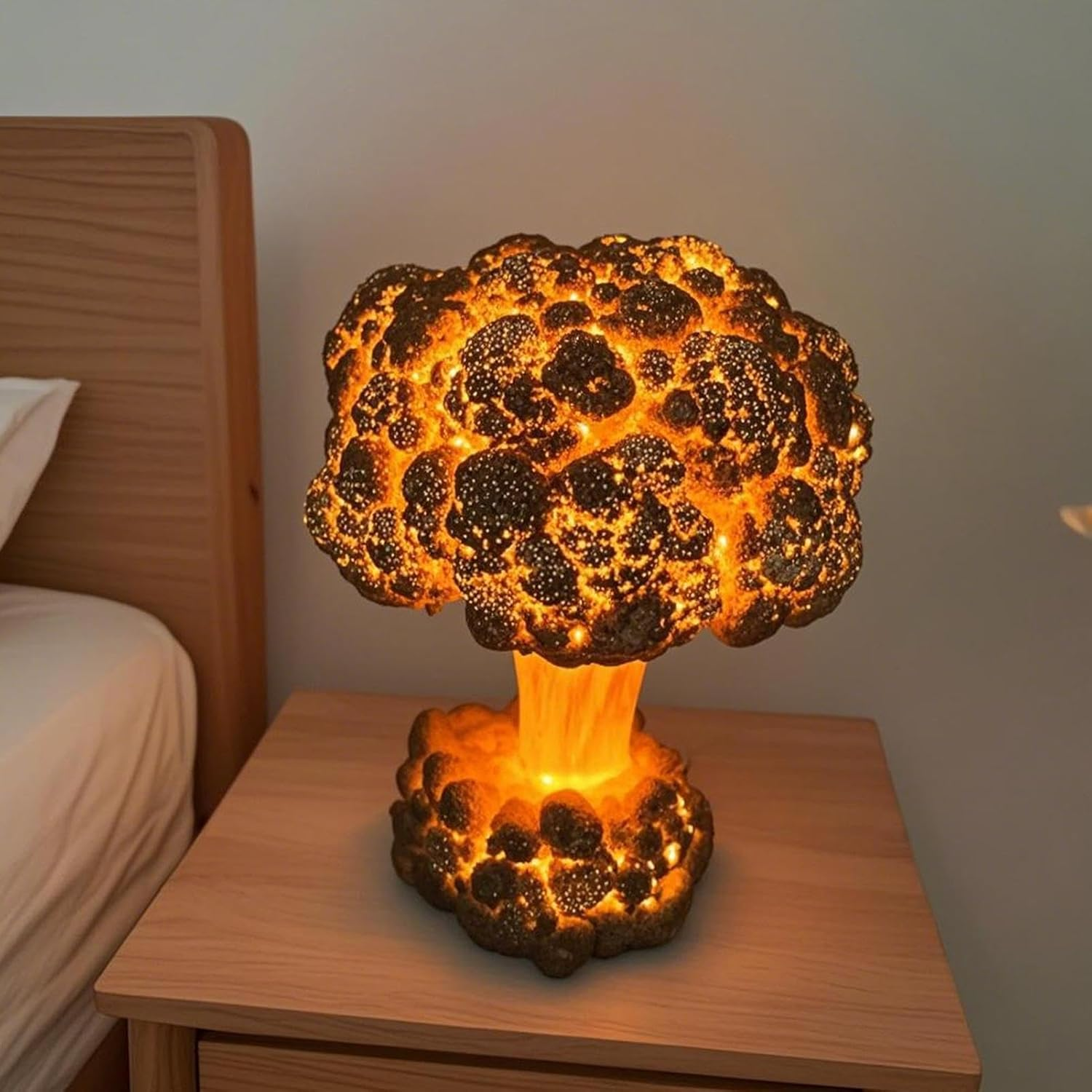 Mushroom Cloud Lamp,Mushroom Light | Decorative Warm Night Light with Adjustable Brightness for Nightstand Bedside Bedroom Living Nursery image number 5