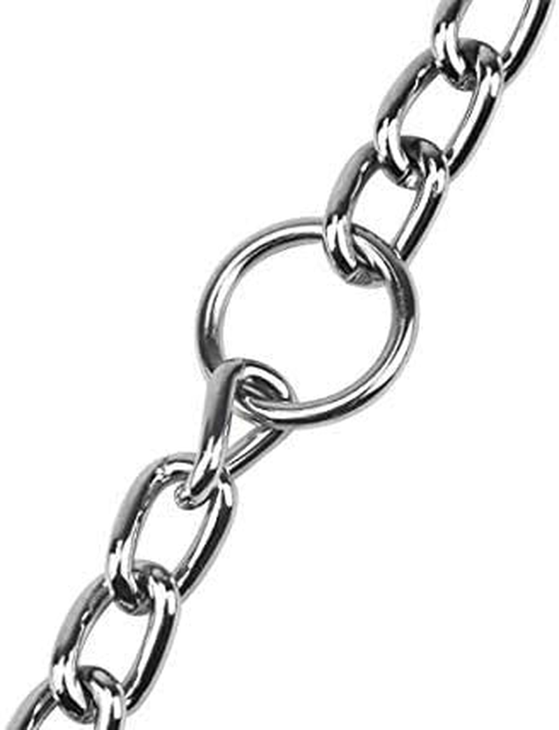 Metal Double Dog Lead for Two Dogs - No Tangle Coupler Chain Leash for Walking Training (4.0Mm*70Cm) image number 3