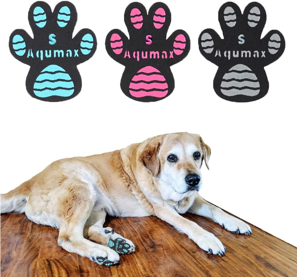 Dog anti Slip Paw Grips Traction Pads,Dog Feet Stickers with Stronger Adhesive,Paw Protection to Provide Traction for Slippery Floors,Essentials for Senior Dogs,12 Sets (48 Pcs) S Multicolor image number 4