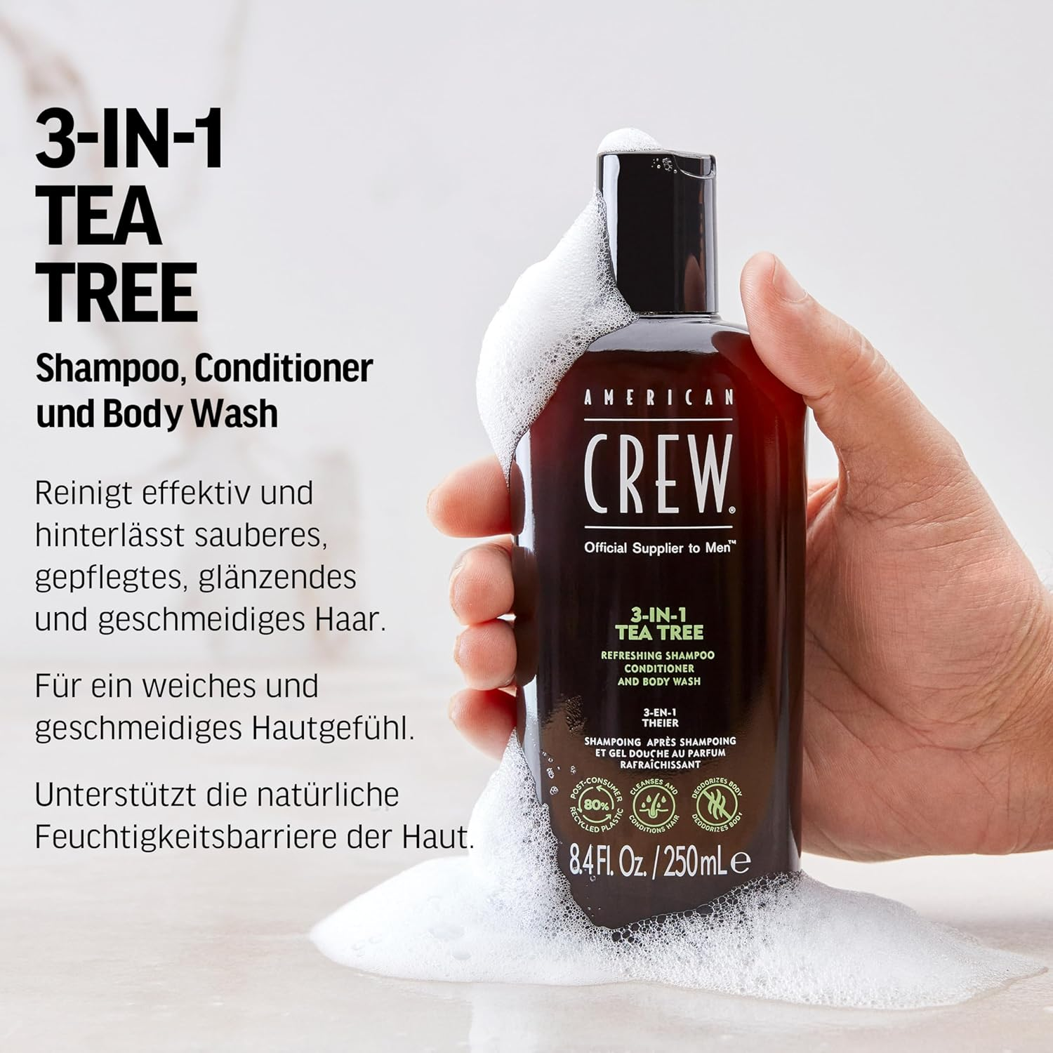 American Crew 3 in 1 Shampoo & Conditioner & Body Wash image number 3