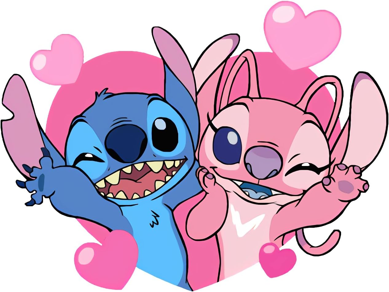 Stitch Angel Cute Cartoon Vinyl Decal Sticker for Car/Truck/Laptop (C) image number 3