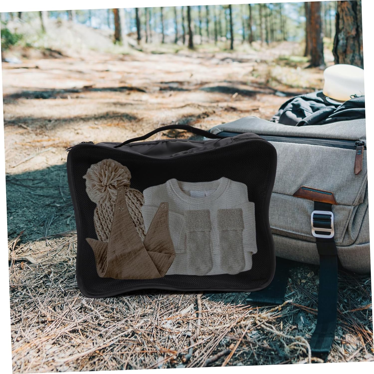 WATIIFUFU 7Pcs Travel Packing Cubes for Suitcases Luggage Organizer Bags Travel Essentials Suitcase Luggage Cosmetic Bag image number 6