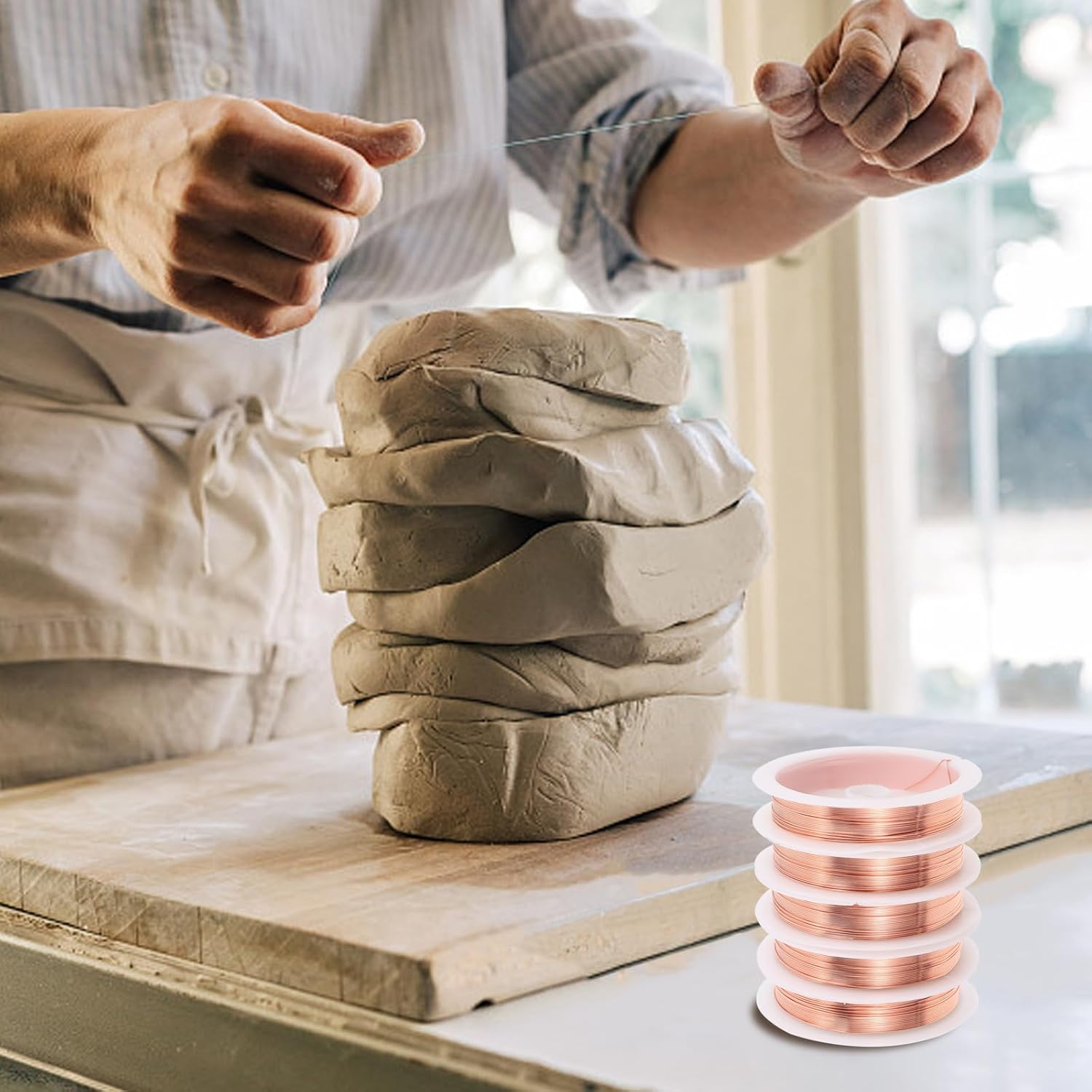 5Rolls DIY Craft Copper Wire for Handmade Jewelry Making and Crafting Flexible and Durable Copper Wire for All Your Creative Projects