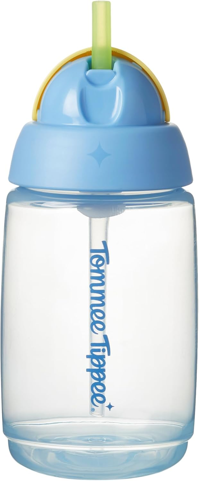 Tommee Tippee Active Straw Cup, 390Ml, Spill-Proof Toddler Water Bottle for 12 Months+, Flip Lid Helps Keep Straw Clean, Assorted Colours, 1 Pack image number 1