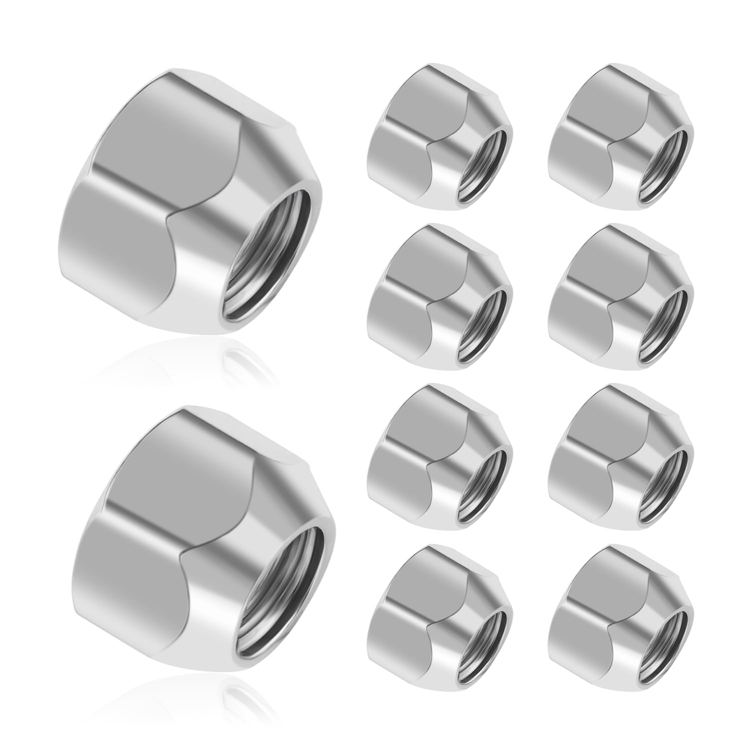 20PCS 1/2 20 Lug Nuts Set,Carbon Steel Open Hex Trailer Lug Nuts for Wheel Hubs,Perfect Wheel & Tire Lug Nuts Replacement Car Accessories for Trailer Car Truck (20PCS)