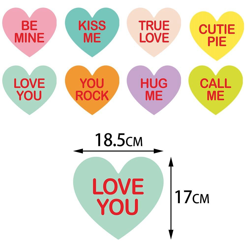 JIMCOM 8 Pcs Heart Hanging Swirl Decorations - Streamers Heart Hanging Swirls for Valentine'S Day Birthday Wedding Party Bridal Shower Anniversary Heart Swirl Decorations image number 6