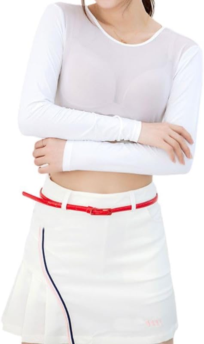 Threeh Women'S Golf Cooling Shawl Outdoor Sun Protection Arm Sleeves for Outdoor Sports image number 2