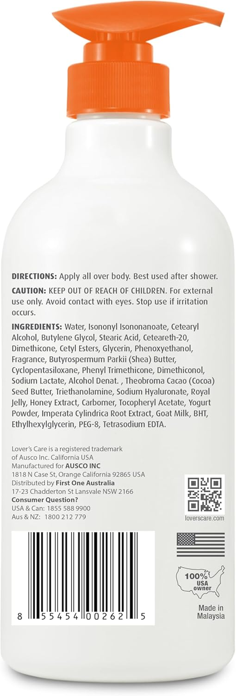 Pack of 2 - Lovercare Goat'S Milk Body Lotion Royal Jelly & Honey 800Ml