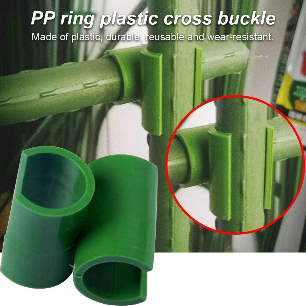 36Pcs Adjustable Plant Trellis Clip Plastic Plant Connector Stakes Garden Plastic Connector Connecting Joint Buckle Clip 16Mm image number 3