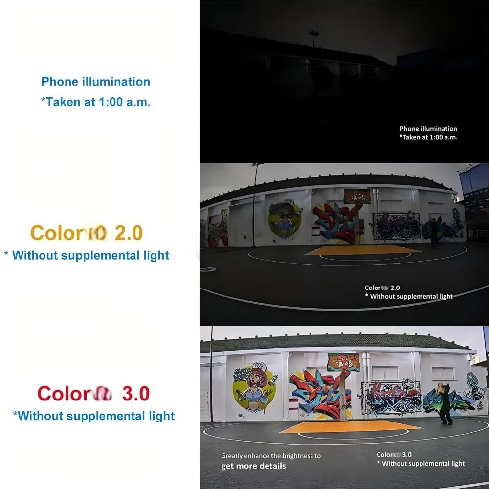 Ⲏikvision Poe Camera DS-2CD2387G3-LIS2UY/SRB, 8MP Outdoor Security Camera with Smart Hybrid Light, Color 3.0, Acusense 3.0 & Dual Mic, 2.8Mm Lens, 512GB SD Slot, Red&Blue Flashing Light image number 3