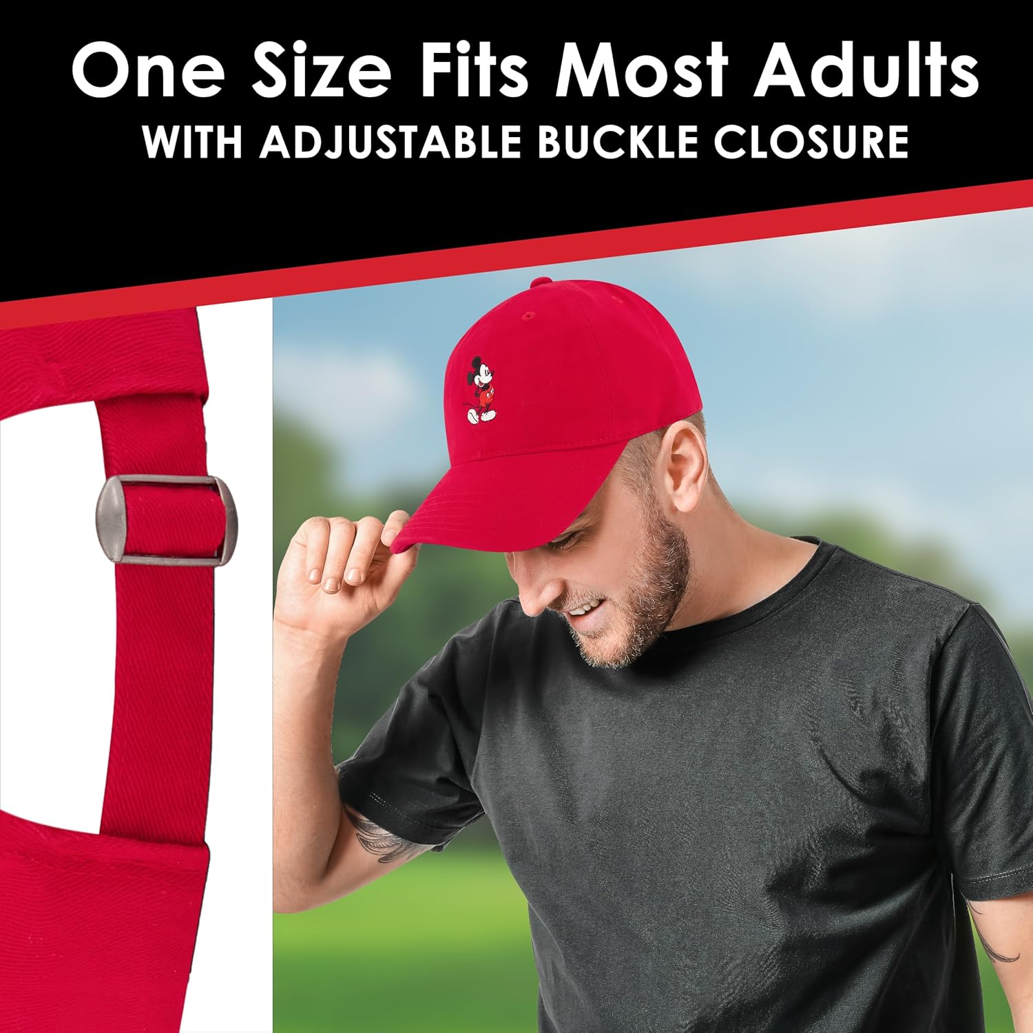 Concept One Disney Mickey Mouse Baseball Hat image number 2