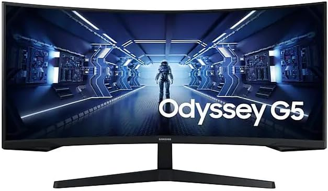 Samsung 34-Inch Odyssey G55T Curved WQHD Gaming Monitor image number 1