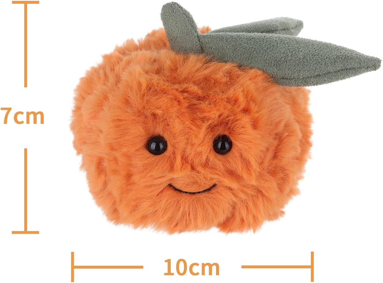 Apricot Lamb Fresh Orange Stuffed Animals for Kids, Soft Cute Plush Toys for Baby Girl and Boy, 2.8 Inches image number 2