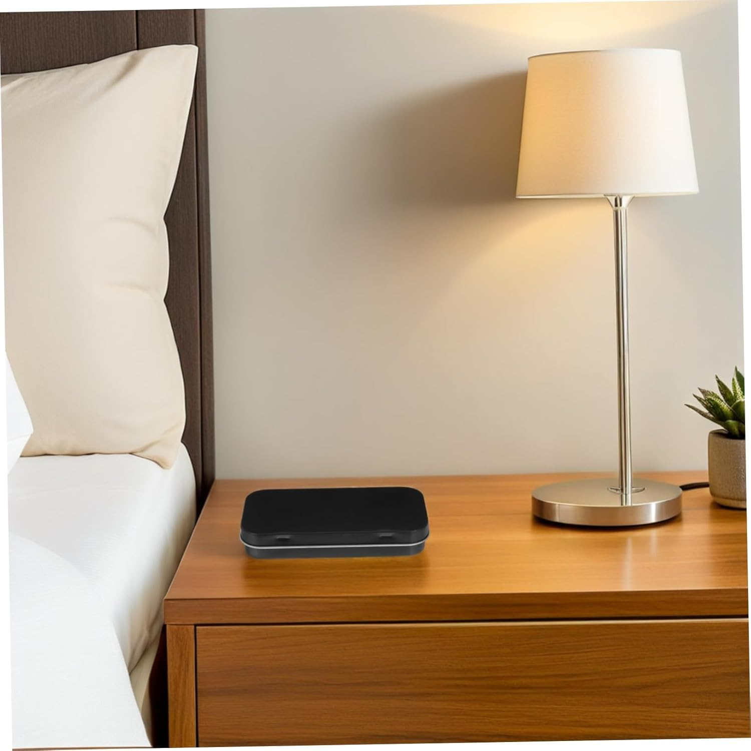 Iplusmile Small Rectangular Hinged Tin Box Container Tinplate Metal Storage Tins with Lid Portable Organizer for Jewelry Crafts Home Office Use image number 1