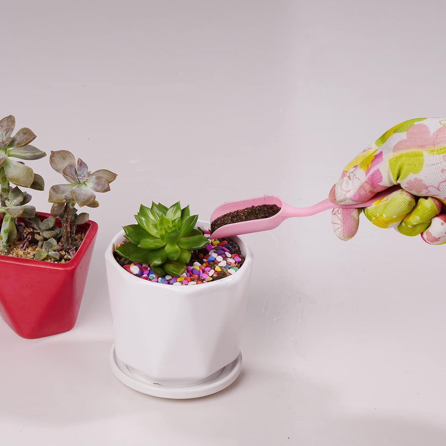 Garden Tools Set,Heavy Duty Gardening Tools for Gardener,Gardening Gifts for Women,With Storage Tote Bag,Sleeves,Gloves,Trowel,Transplanter,Rake,Weeder,Cultivator,Pruner,Succulent Hand Tools,Pink image number 5