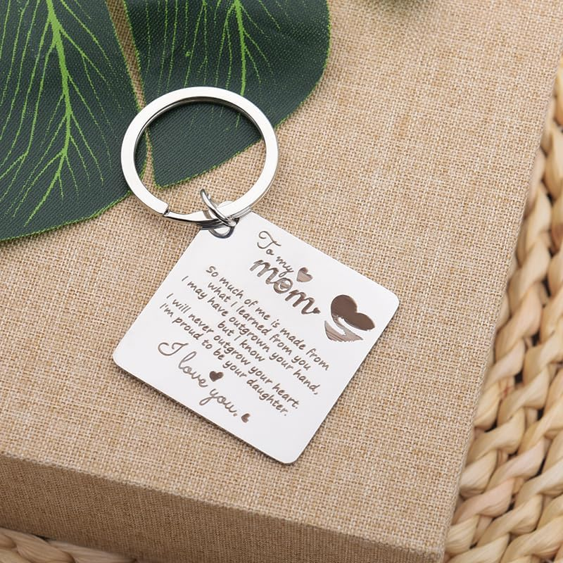 Birthday Gifts for Mom Mami Christmas Bday Gifts for Mother Mom from Daughter I Love You Mom Keyachin Gifts for Women Mom Mama Gifts for Mom Stepmother Bonus from Daughter image number 1