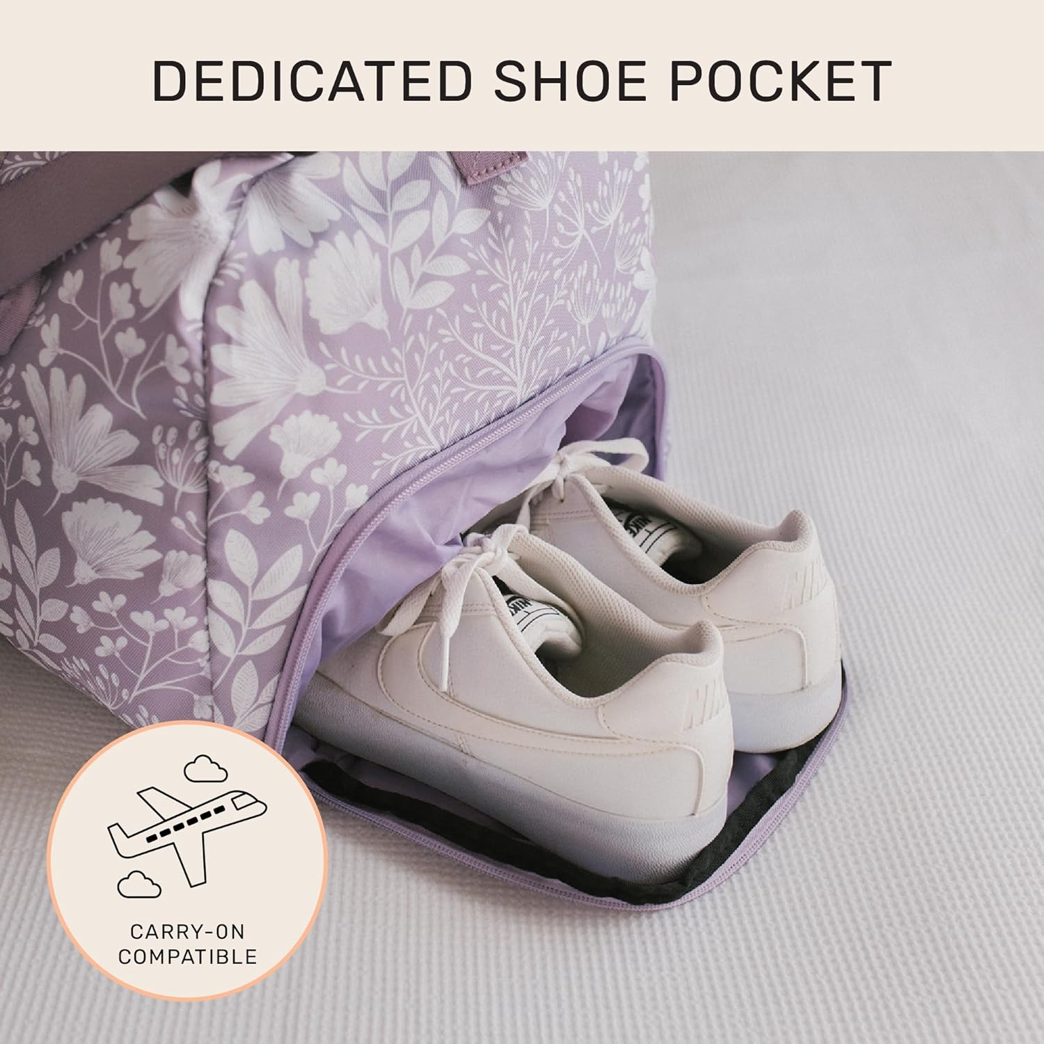 Jadyn 22" Women'S Large Duffel/Weekender Bag with Shoe Pocket, Travel Bag image number 2