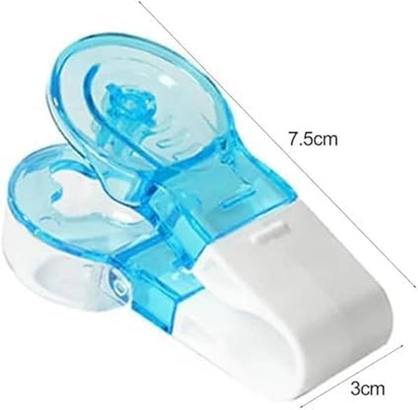 2Pcs Blue Portable Pill Taker Remover, Blister Pack Opener Popper Assistance No Contact Easy to Take Out Portable Travel Tablet Dispenser Pills Extractor Tool for Disabled, Elderly, Medication Aids image number 4