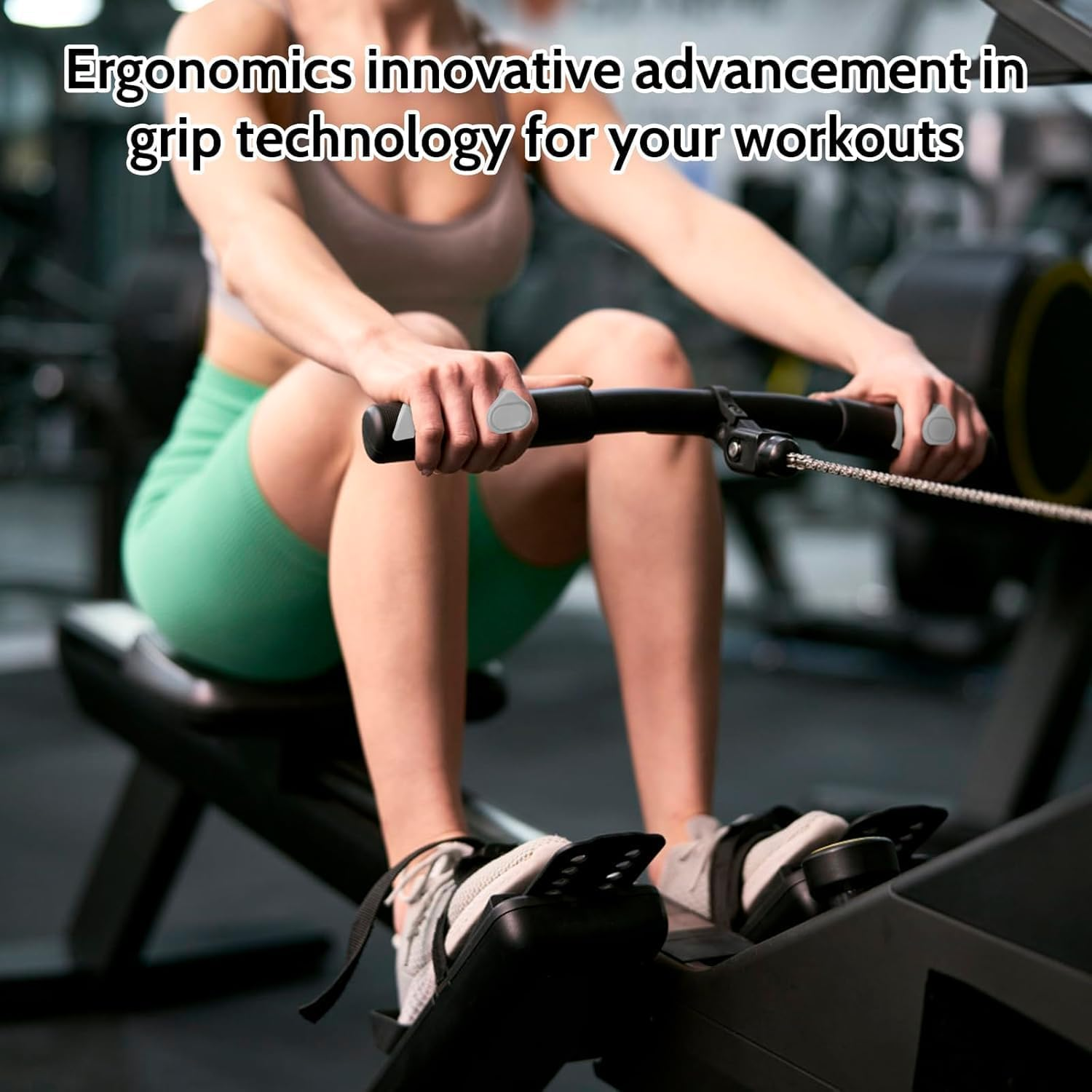 Rubber Gym Grips Fingerless Workout Grips - Ergonomic Rubber Hand Protector Gloves for Weight Lifting, Pull-Ups, Gym Training and Exercise, for Men and Women image number 2