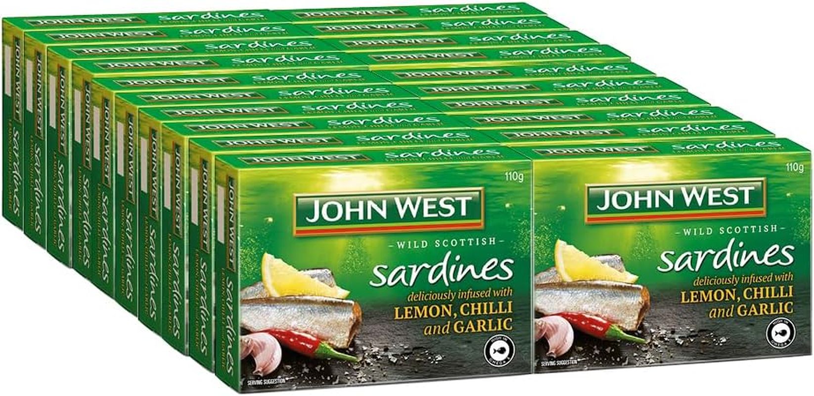 John West Wild Scottish Brisling Sardines in Extra Virgin Olive Oil 20 X 110 G image number 5