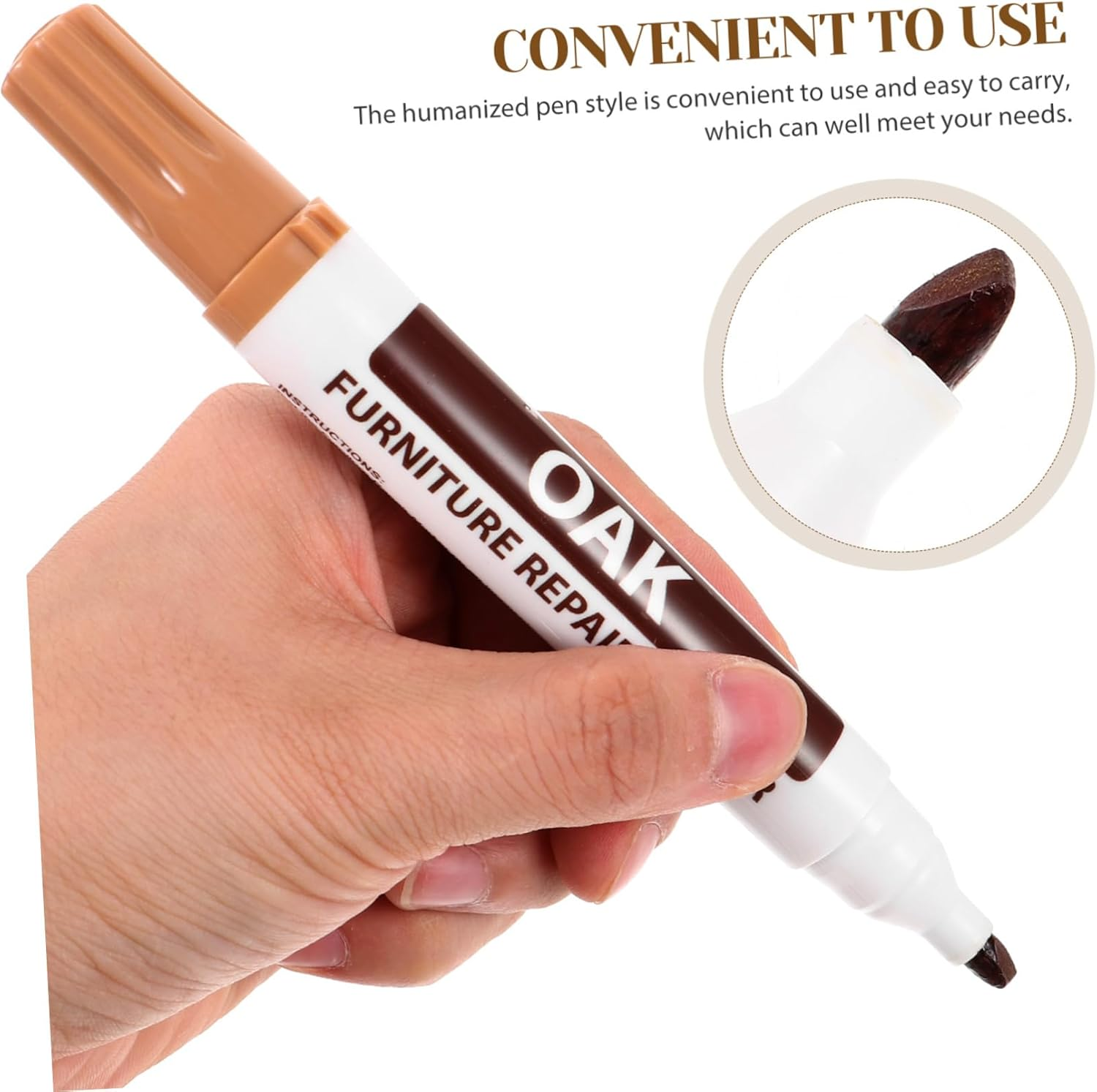 Furniture Touch-Up Markers Wood Scratch Repair Paint Pen Multi-Function Paint Markers for Wood Floor Repair Kit Convenient Drawing Pens
