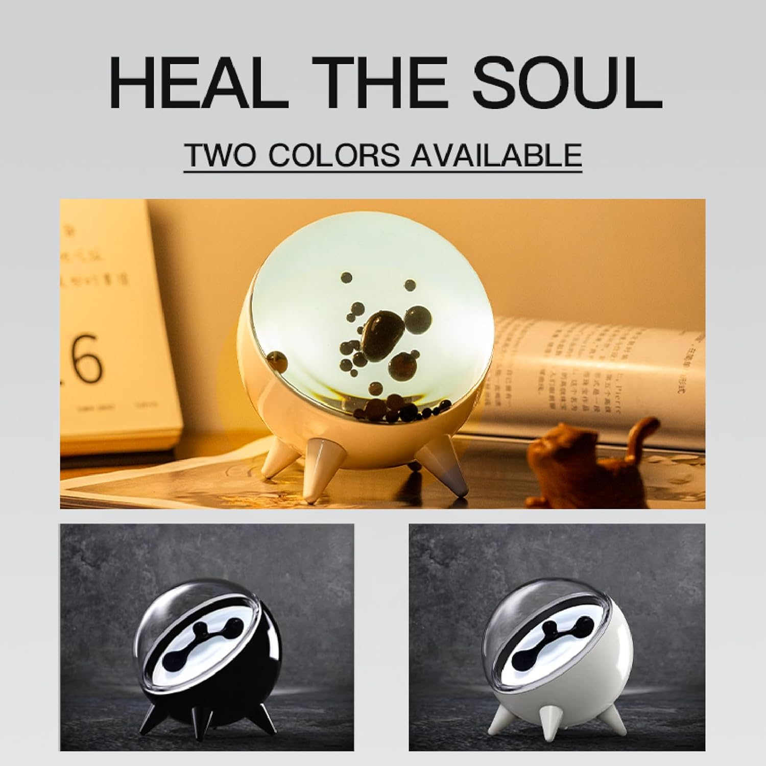 Ferrofluid Sound Visualizer, Dancing Ferrofluid with Music Rhythm, Magnetic Fluid Sound Partner, Symbiont in a Bottle, Ferrofluid Visual Music Mate Desktop Decor Gifts image number 3