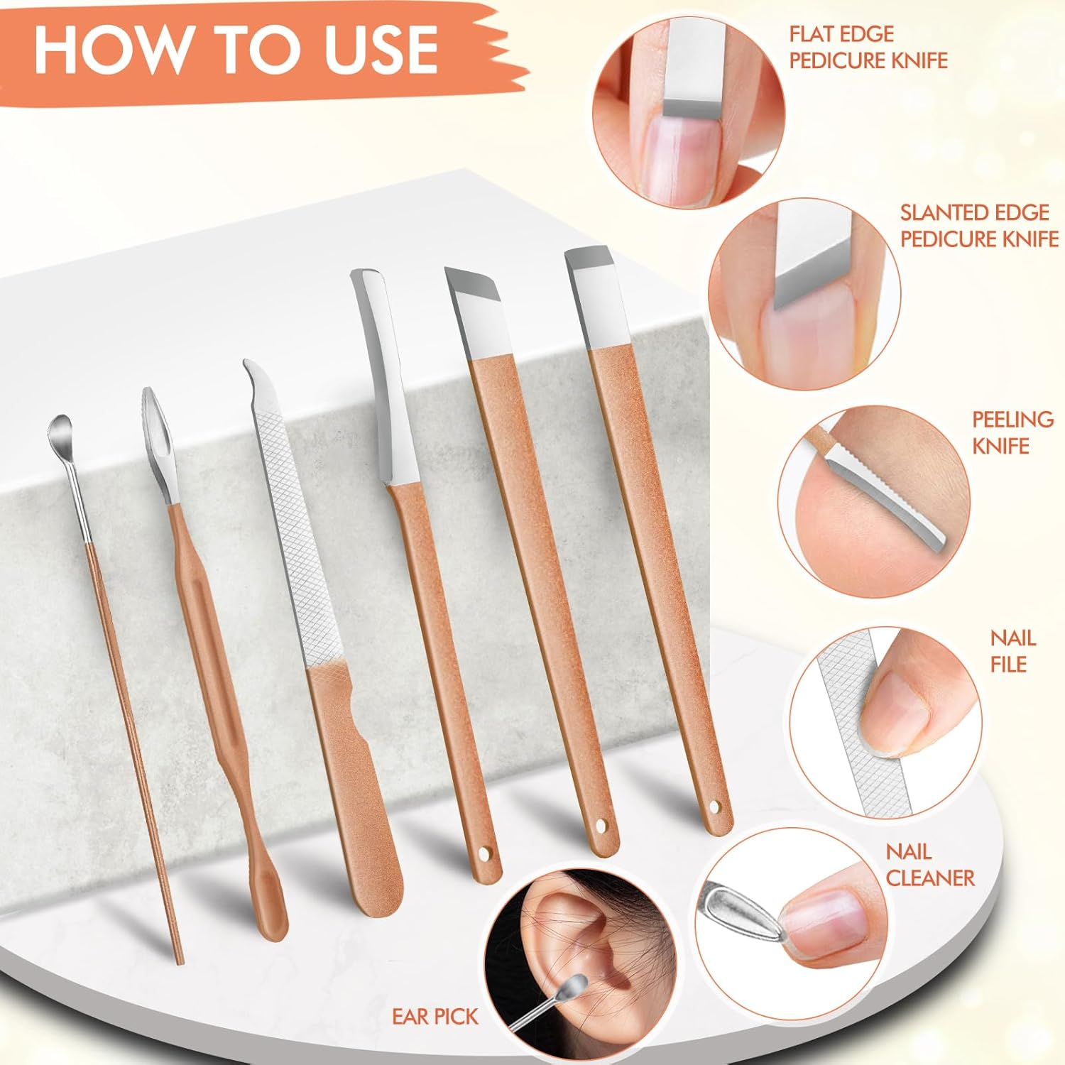 NINEMAX Manicure Set Nail Cutter Nail Clipper Kit 16Pcs Stainless Steel Rust Nail Manicure Set Manicure Kit, Travel Leather Case Sizes Nail Kit Pedicure Kit for Women Men Travel Home Gift Giving Green Visit the NINEMAX Store (Pink)