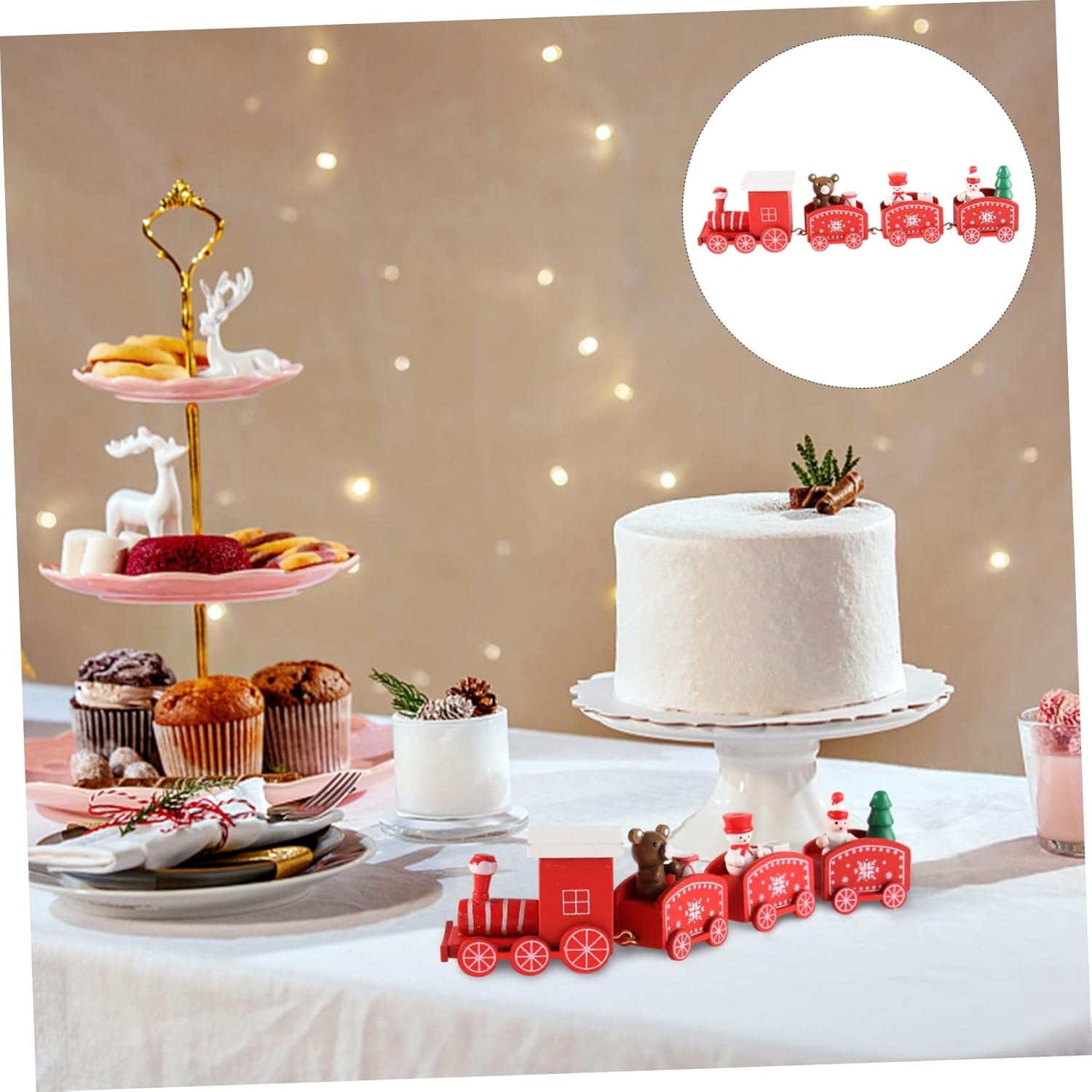 Train Shaped Cake Topper Fun Cake Decoration for Birthday Parties Cupcake Toppers and Dessert Decor Ideal for Train Themed Celebrations and Baking Supplies