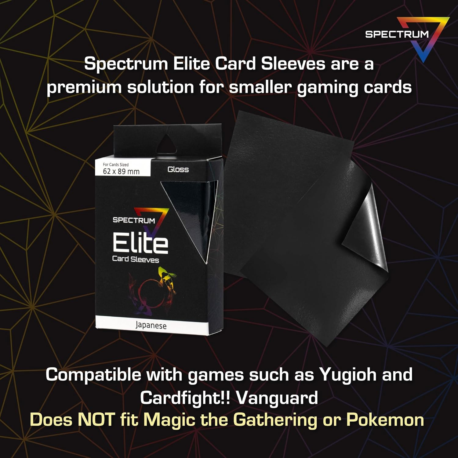 BCW Elite2 Small Deck Guard, Black, 60 Sleeves - Red image number 2