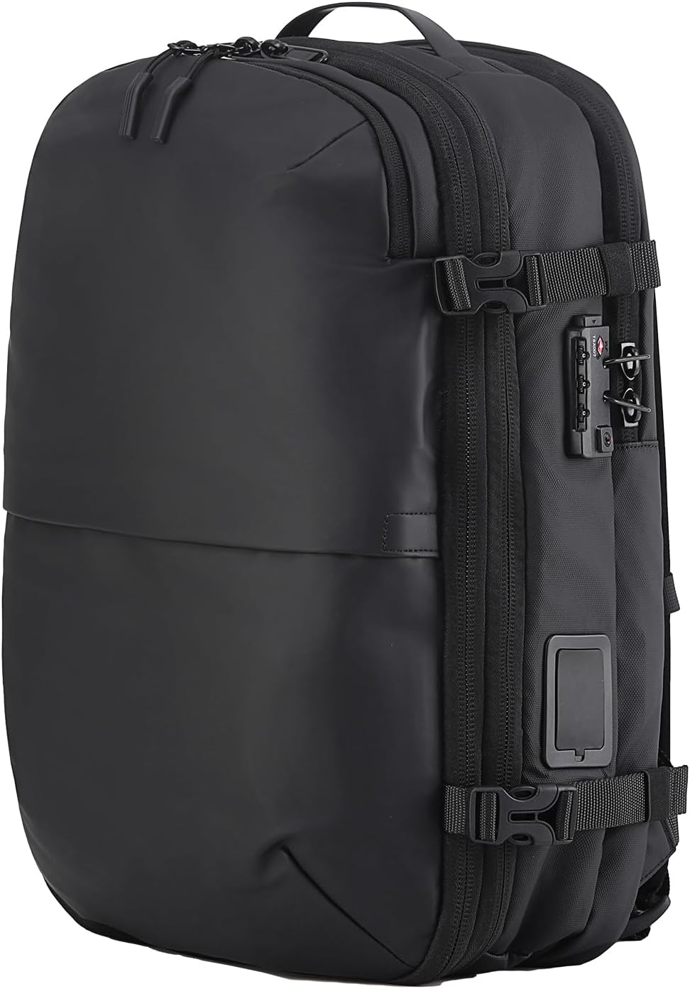 [LIGHTGO] Vacuum Compression Backpack with Built-In Pump | Water-Resistant | Smart Storage Organiser | Carry-On Travel Backpack for Men & Women image number 3