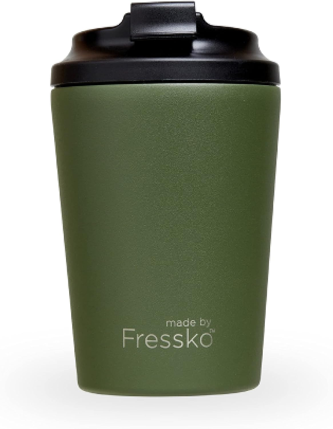 Made by Fressko Reusable Coffee Cup - Stainless Steel Insulated Mug - Leak Proof Travel Cup for Hot/Cold Drinks - 3 Hr Heat Retention - Fits Car Holders & Coffee Machines - Khaki - 8Oz 227Ml image number 2