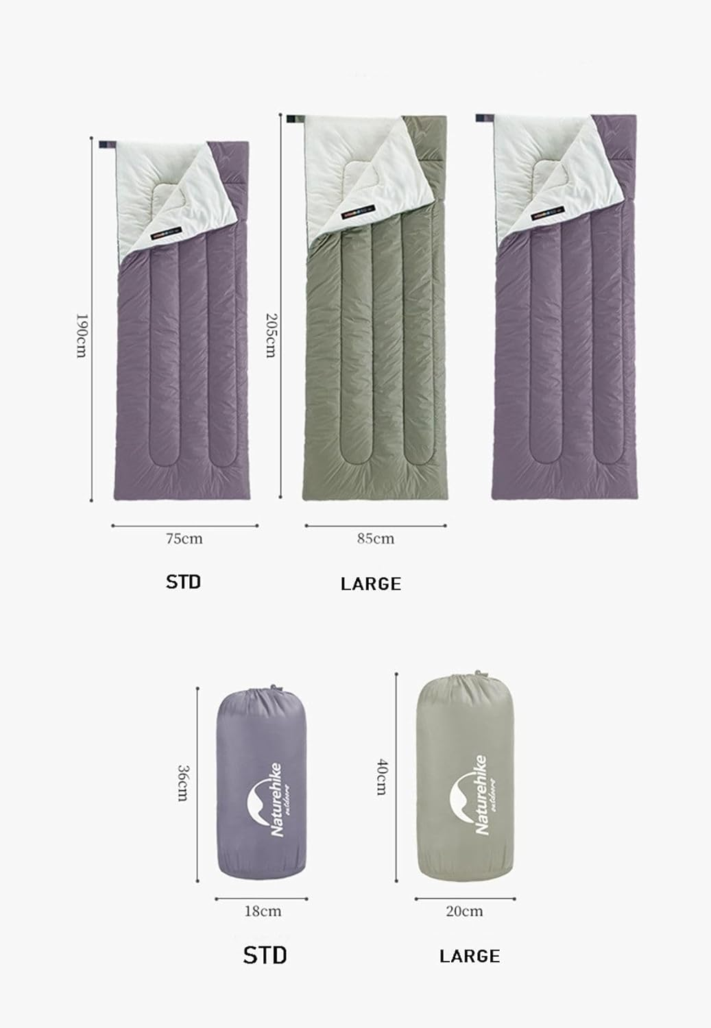 H150 Envelope Cotton Sleeping Bag image number 4