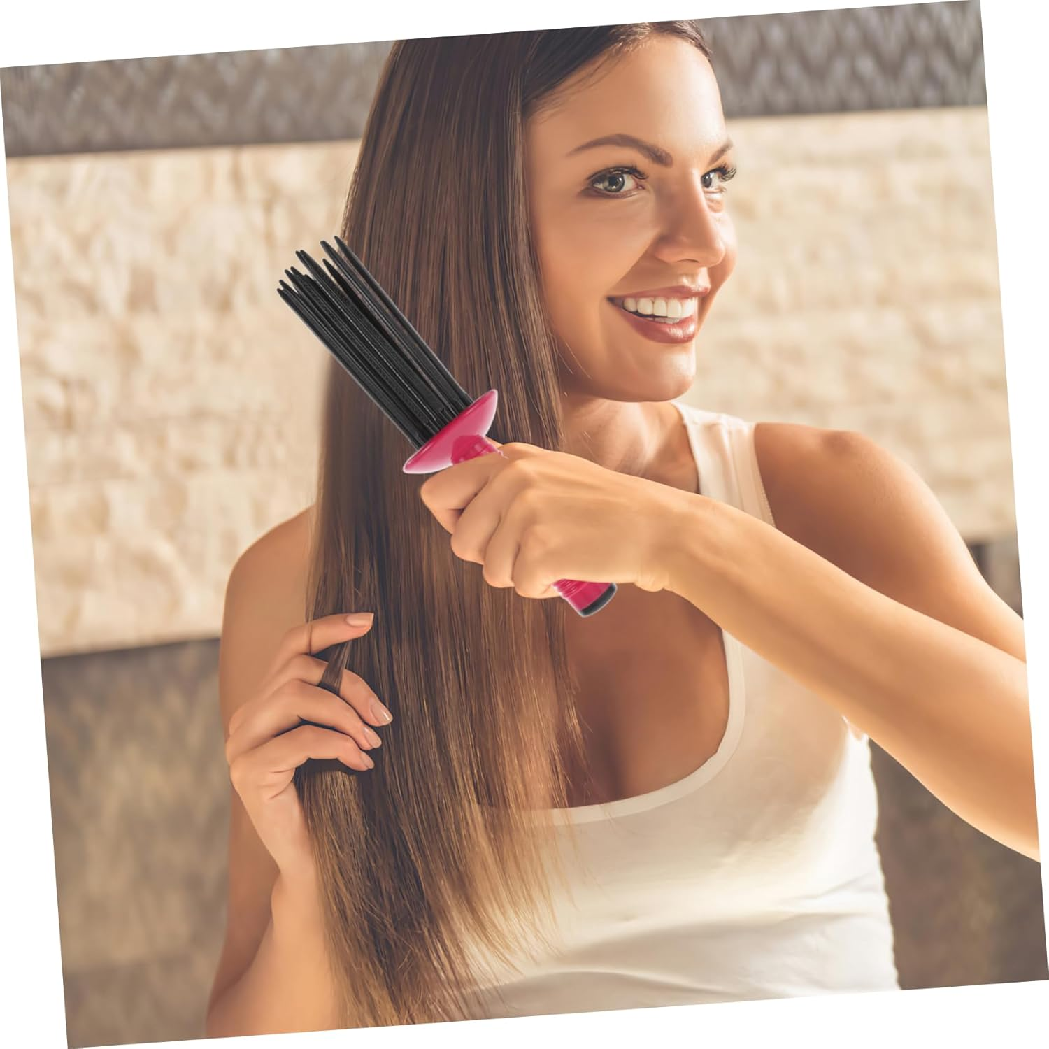 NIYANGLE Curly Hair Comb Hair Styling Tools for Voluminous Curls Hairdresser Brush image number 1