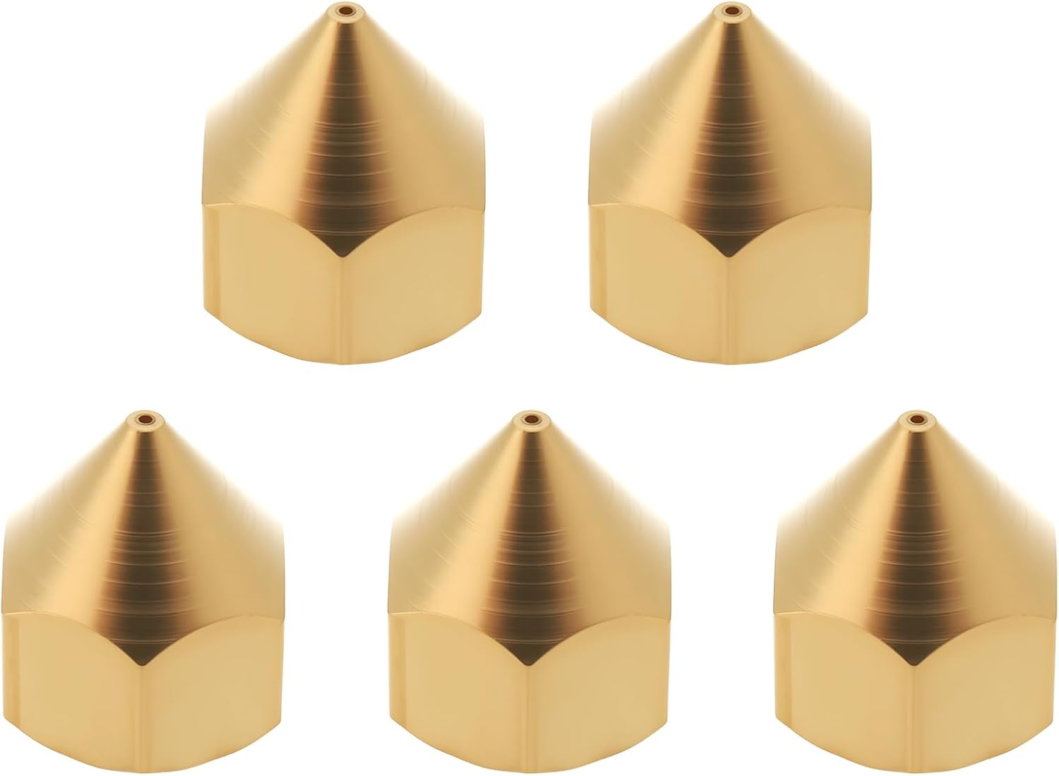 Create Idea 5Pcs 3D Printer Nozzle 1.75/0.4Mm Copper Nozzle Compatible with Tiertime UP image number 2