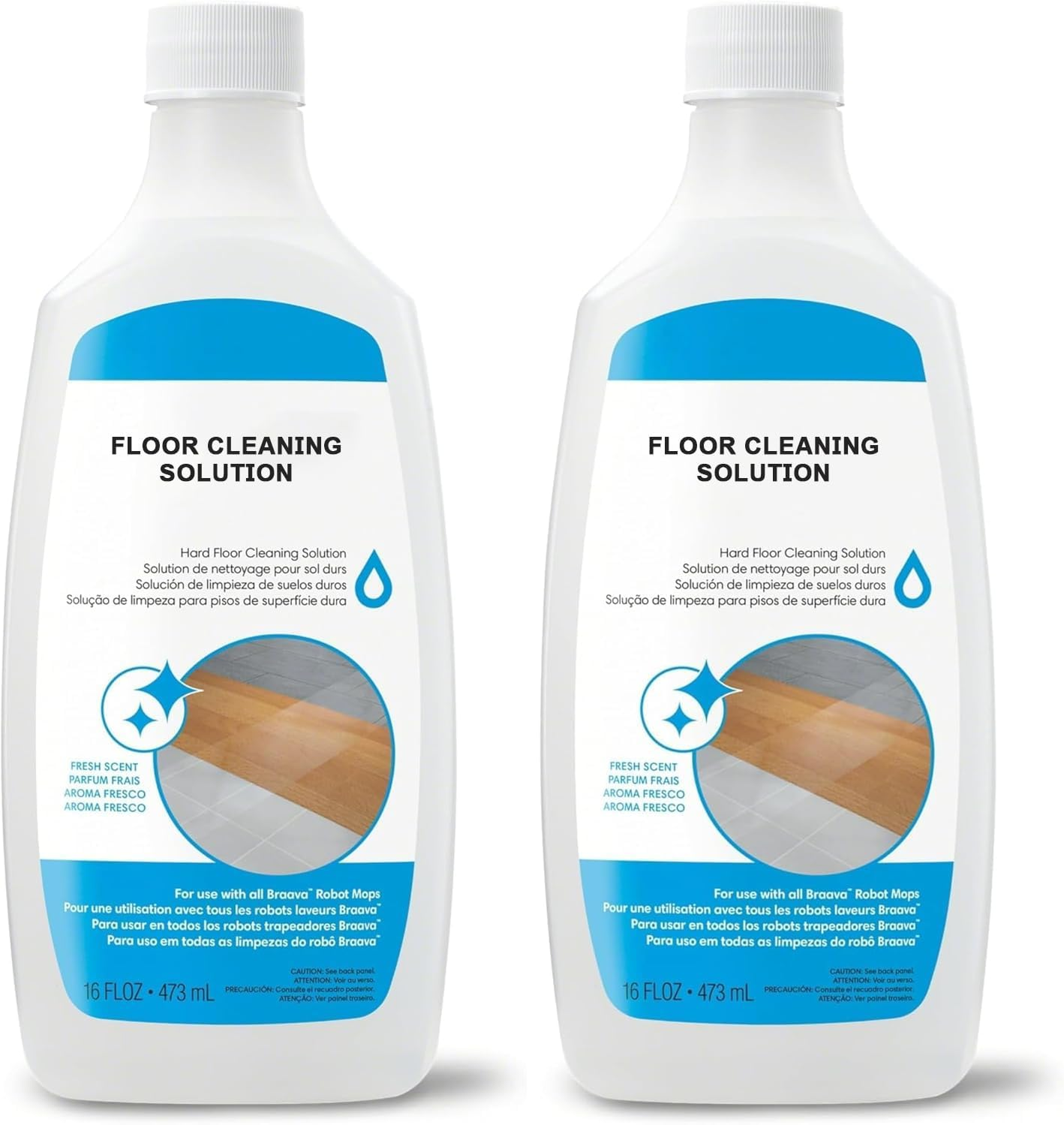 Hard Floor Cleaner Concentrate Solution Compatible with Roomba Combo 104/105/405/505, Essential, I5/I5+, J5/J5+, J7+, J9+, Braava Jet 240 & M6, Residue-Free Floor Cleaning Solution, 473Ml (2 Pack) image number 3