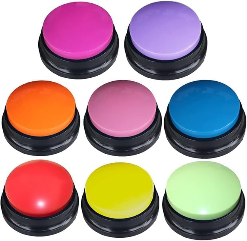 Voice Recording Button Set, 8 Colours, 30 Second Record and Playback, Communication Training Buzzer image number 5