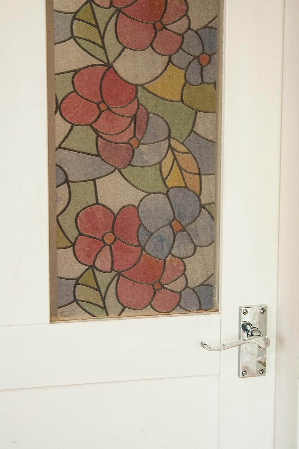 D-C-Fix 346-0017 Decorative Self-Adhesive Window Film, Lisboa Red, 17.71" X 78" Roll image number 4