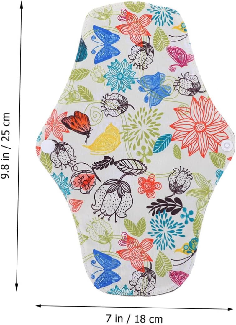 JECOMPRIS Reusable Menstrual Pads 3Pcs - Washable Organic Pads for - Moisture Absorption Fiber Mother Pads image number 5