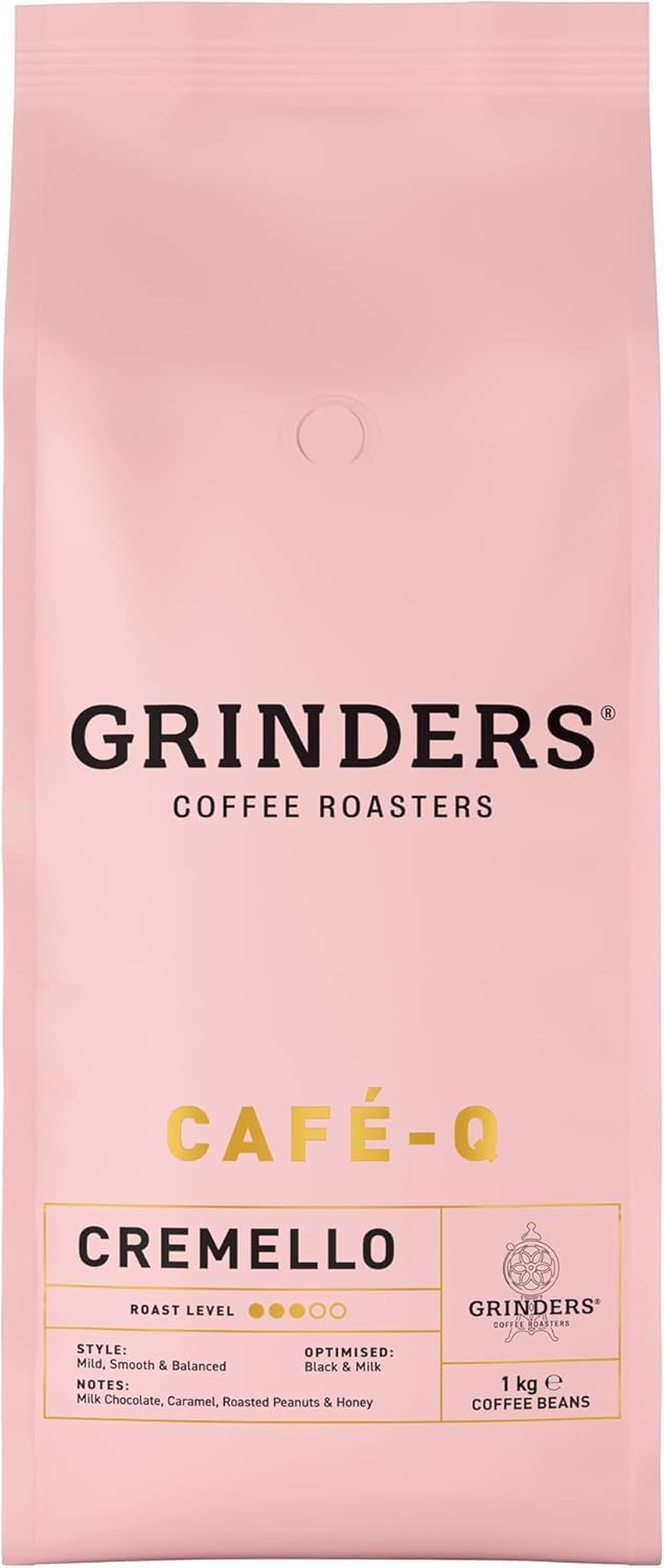 Grinders Caf&eacute;-Q Cremello Coffee Beans, 1Kg