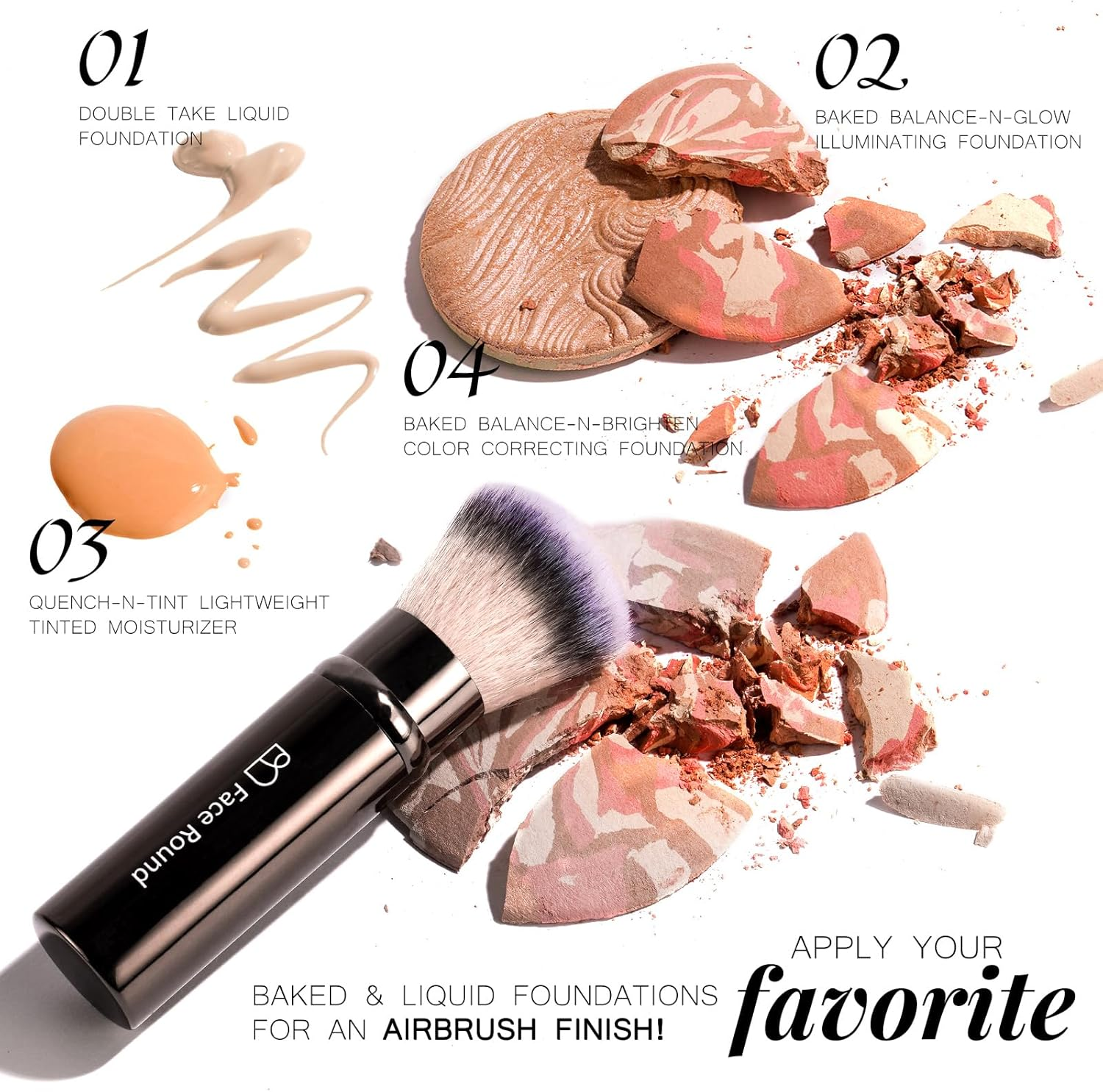 BS-MALL 20 Pcs Makeup Brushes Set Pro with Portable Case - Eyeshadow Brush, Concealer Brush, Blush Brush & Foundation Brush for Travel, Daily Use & Versatile Occasions - Dark Bronze image number 3