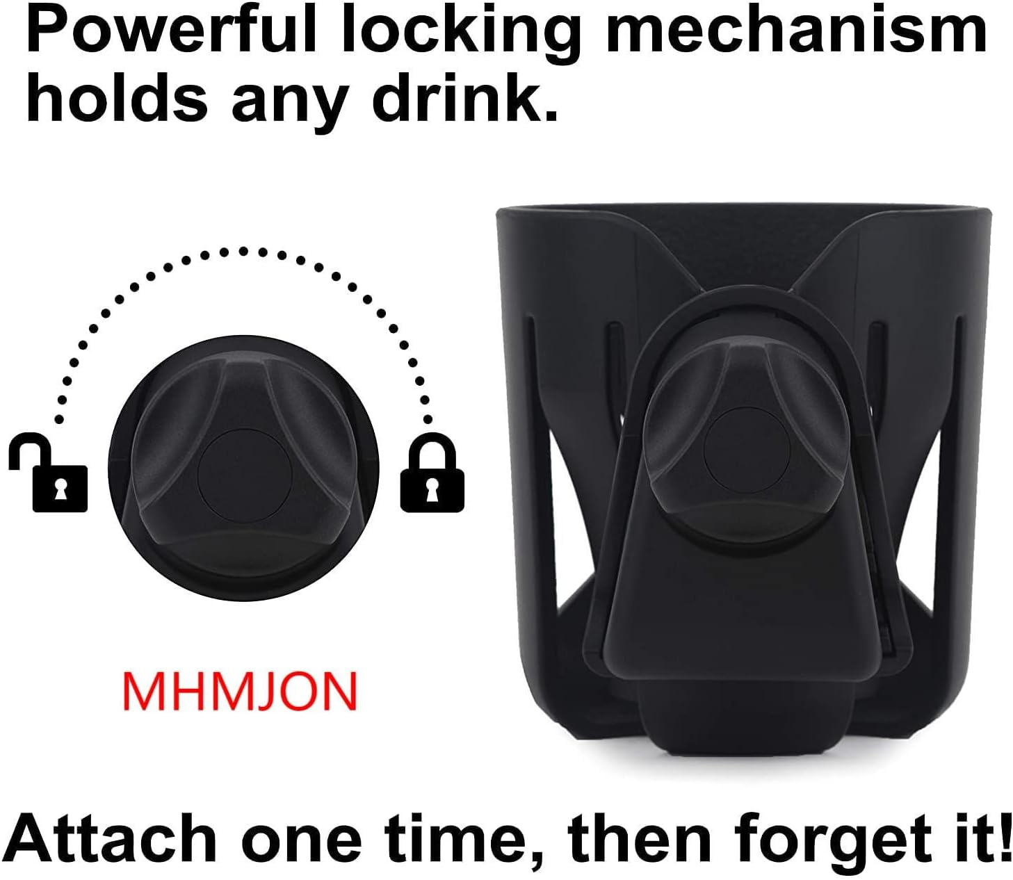 Cup Holder for All Uppababy Strollers - Fits Every Vista, Curz, and Minu Model - Attaches in Seconds - Folds with Stroller - 3.75&rdquo; Diameter Fits Most Cups and Bottles - Uppa Baby Accessories Now image number 5