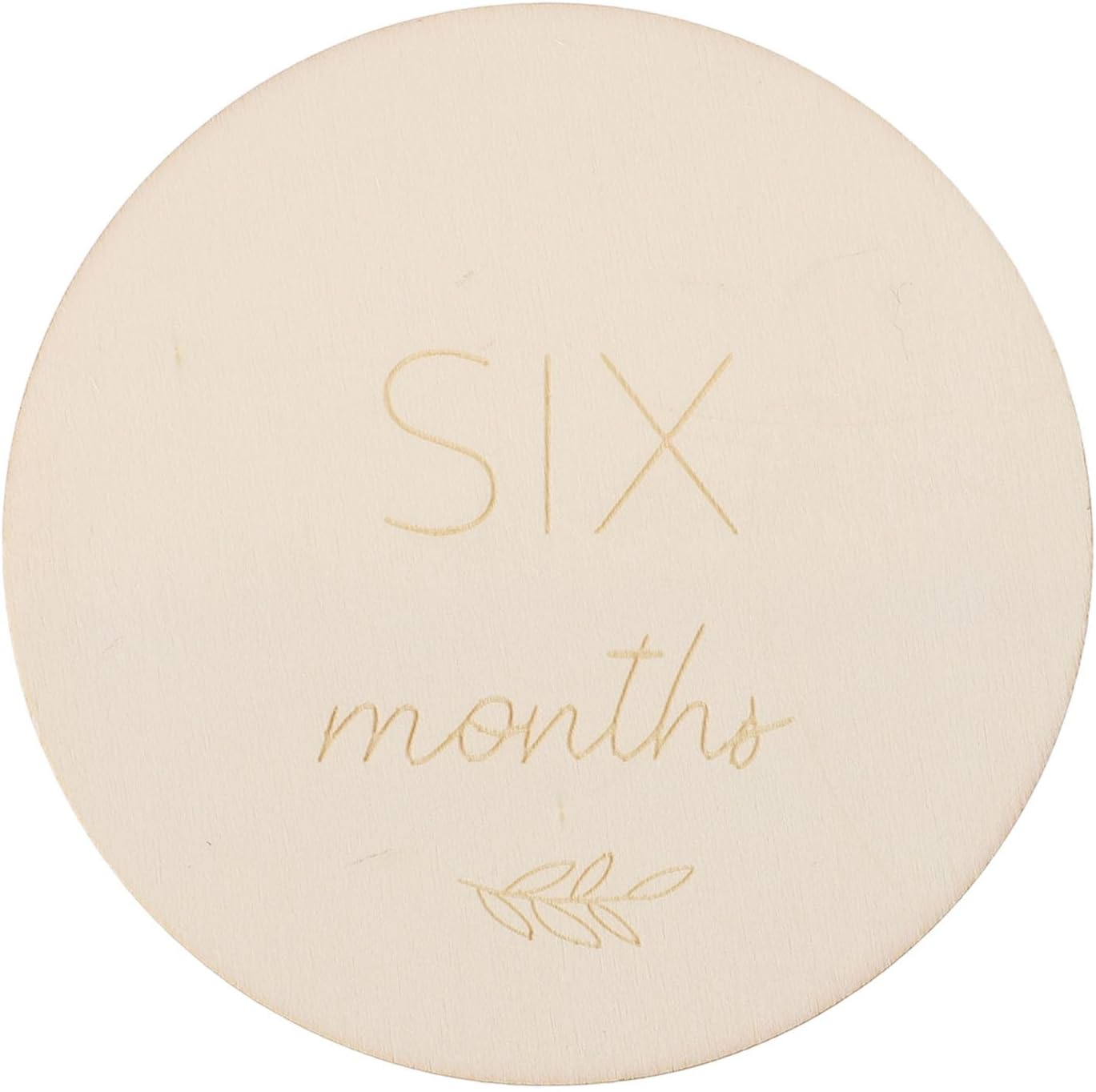 Wooden Baby Monthly Milestone Discs Durable Material Versatile Use Great Photography Props Baby Announcement Signs for Your Growing As image number 1