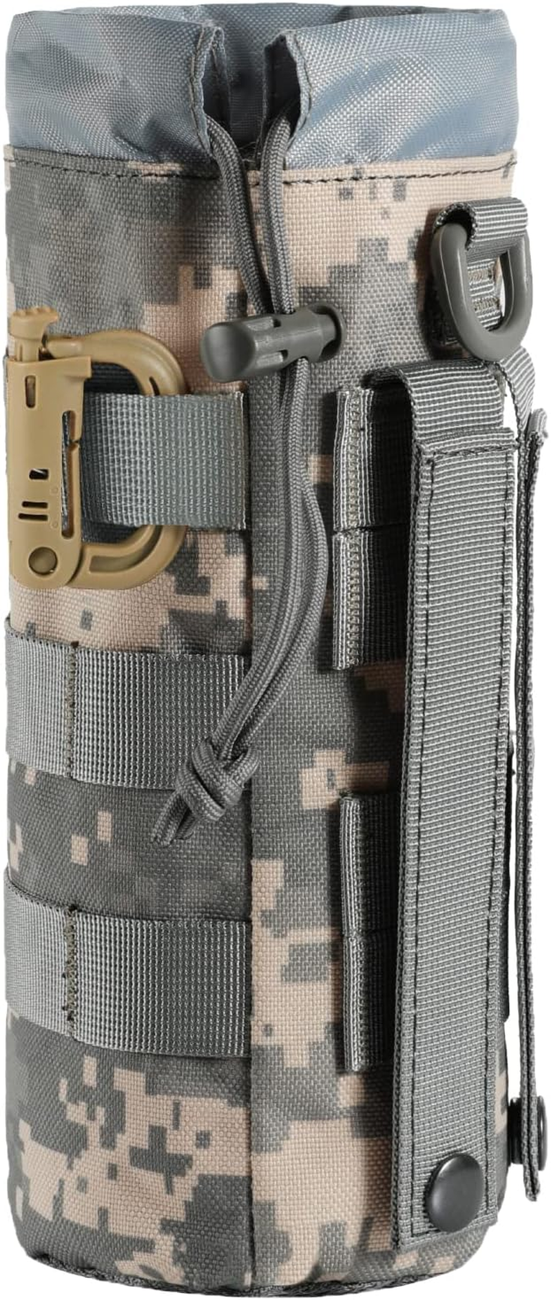 2 Pack Tactical Molle Gear Pouches, Military Back Pouch, Attachments Waterproof Small Utility Pouch (ACU)