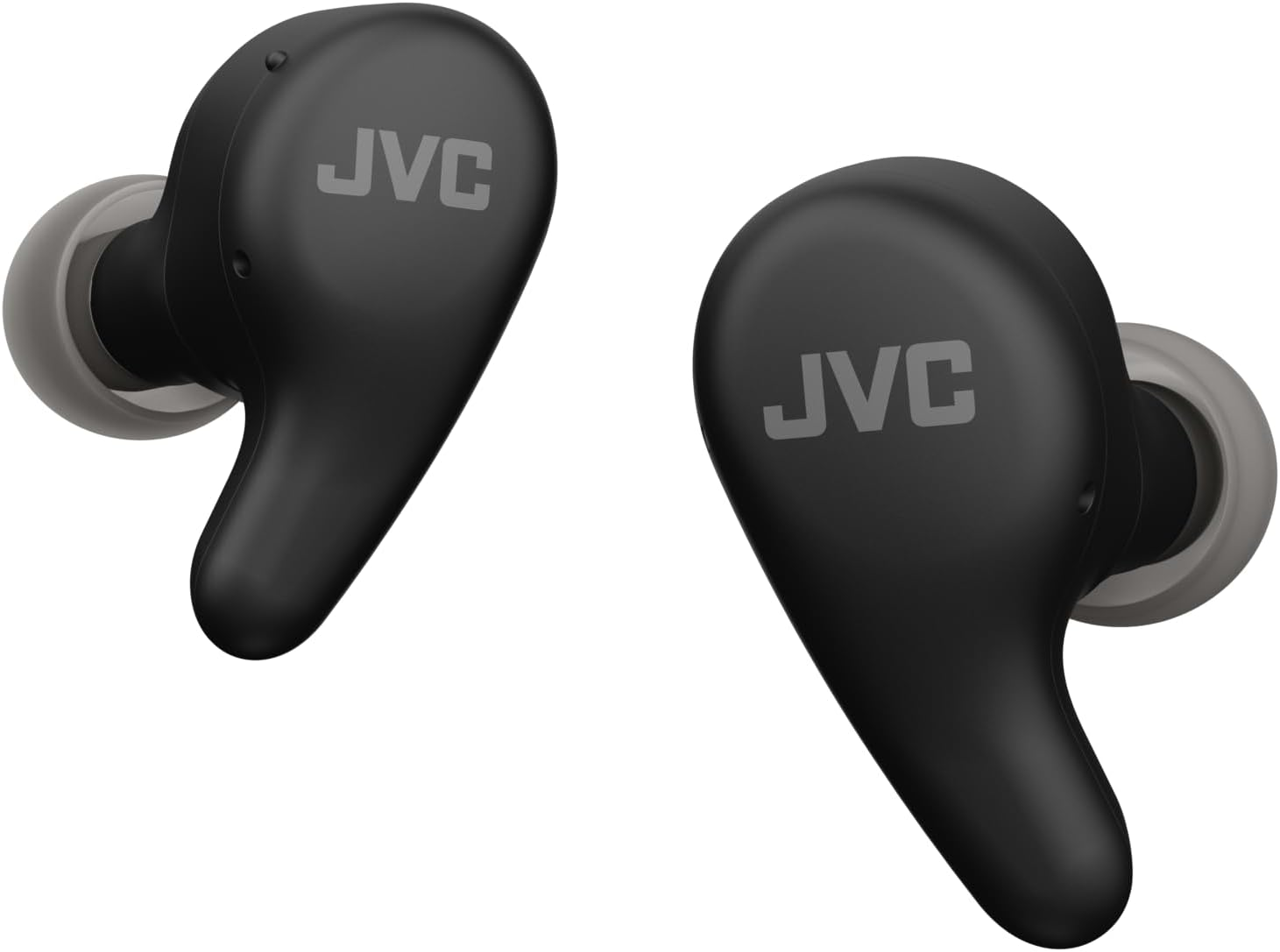 JVC HA-A23T-B True Wireless Gumy Premium Noise Cancelling Headphones, Bluetooth 5.4, Ambient Sound Mode, 26 Hours Battery Life and Translucent Charging Case, USB-C, Black