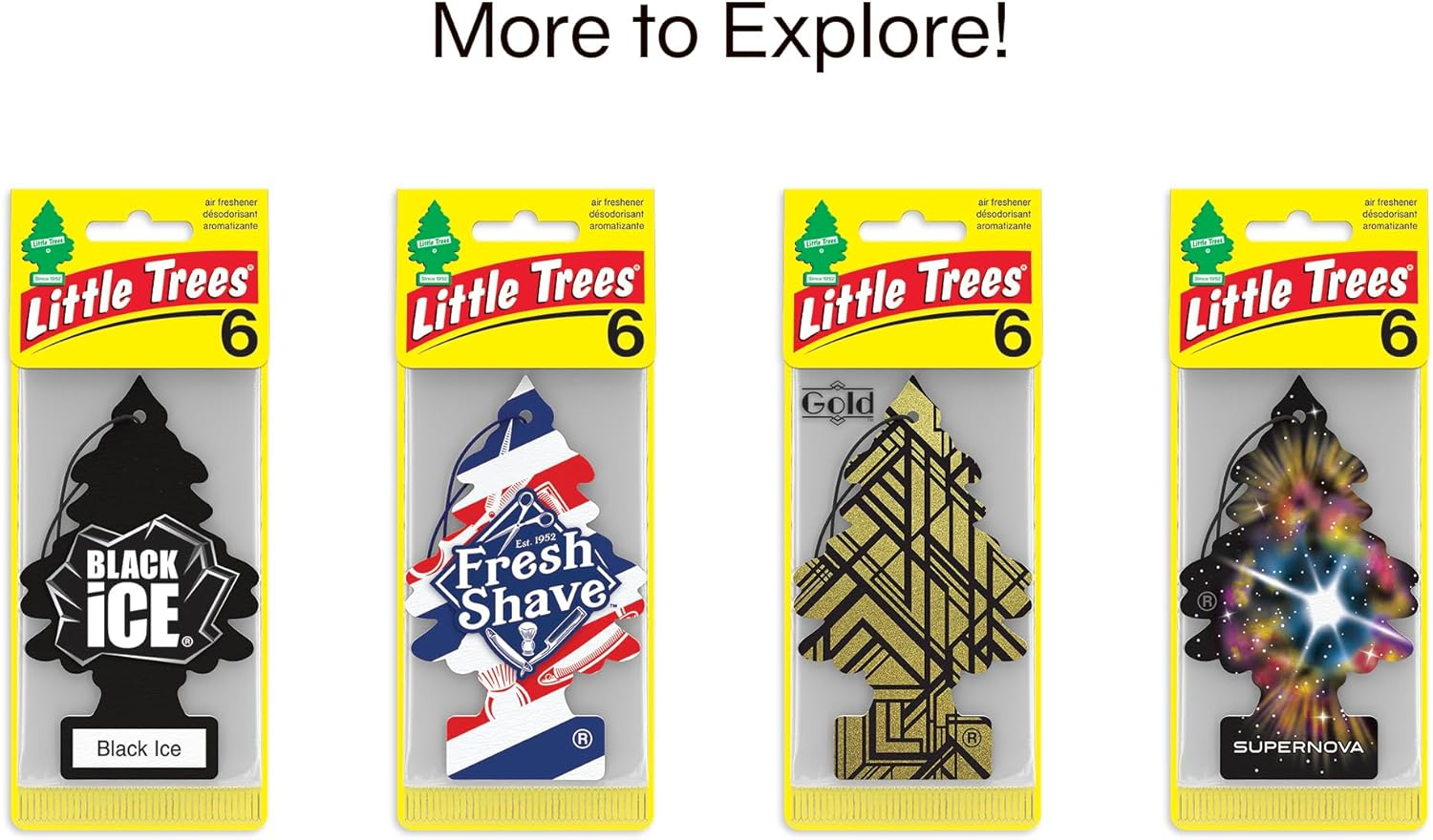 Little Trees Air Fresheners Car Air Freshener. Hanging Tree Provides Long Lasting Scent for Auto or Home. Rose Thorn, 24 Air Fresheners