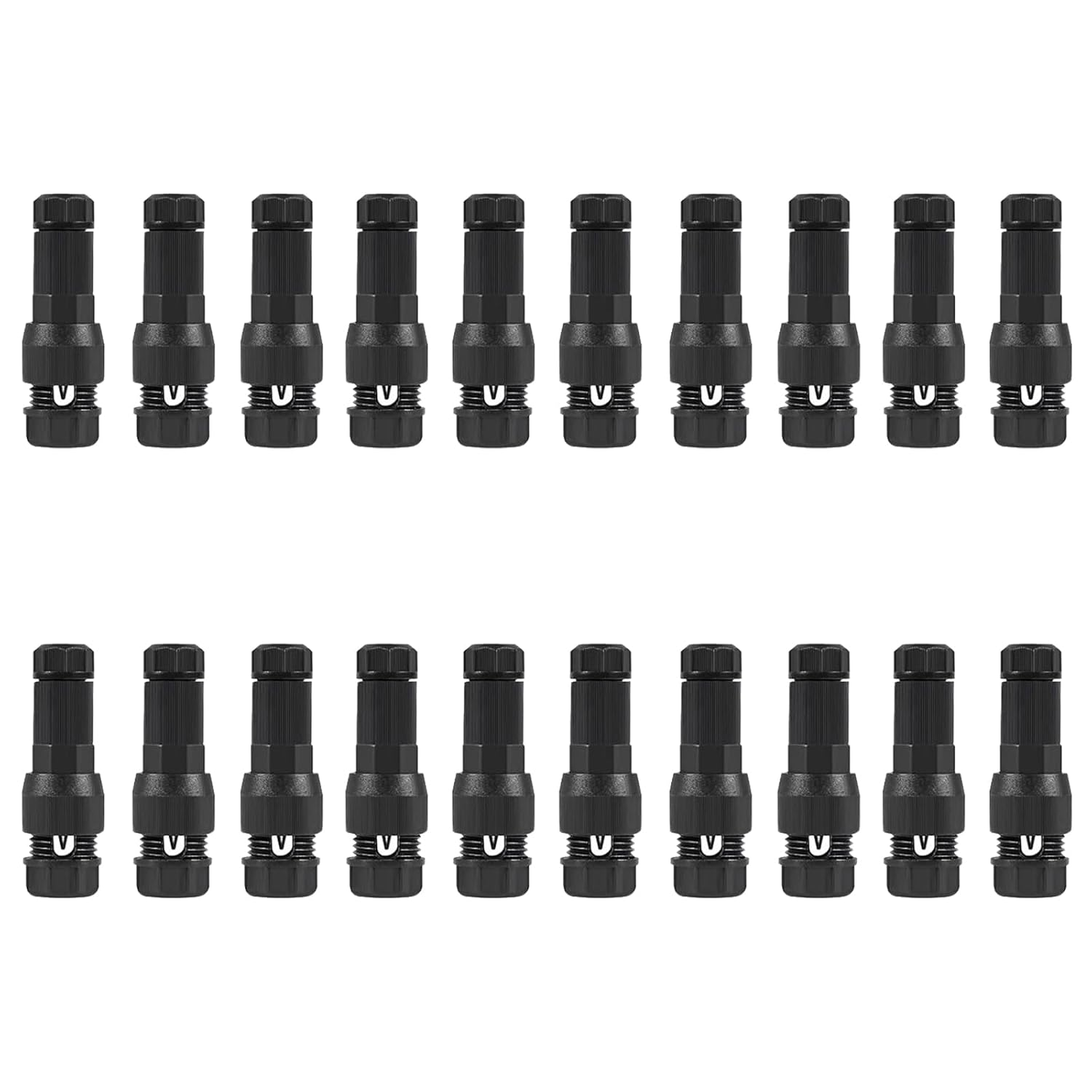 DIANN 20Pcs Low Voltage Fastlock Wire Connectors 12-14 Gauge Cable Connector Work Waterproof for Landscape Lighting Path Lights Outdoor Lighting image number 5