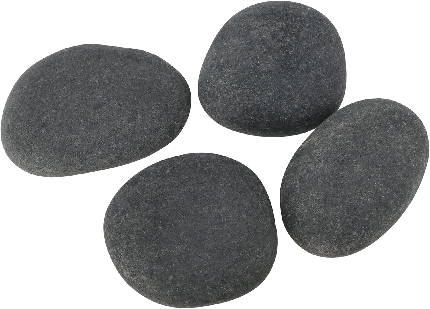 JEUIHAU 50 PCS 1.2-2 Inches Painting Rocks, Natural River Stones for Family Time, Crafting, Arts, Kindness, DIY, Party Decoration - Smooth Flat Gray Craft Stones image number 5