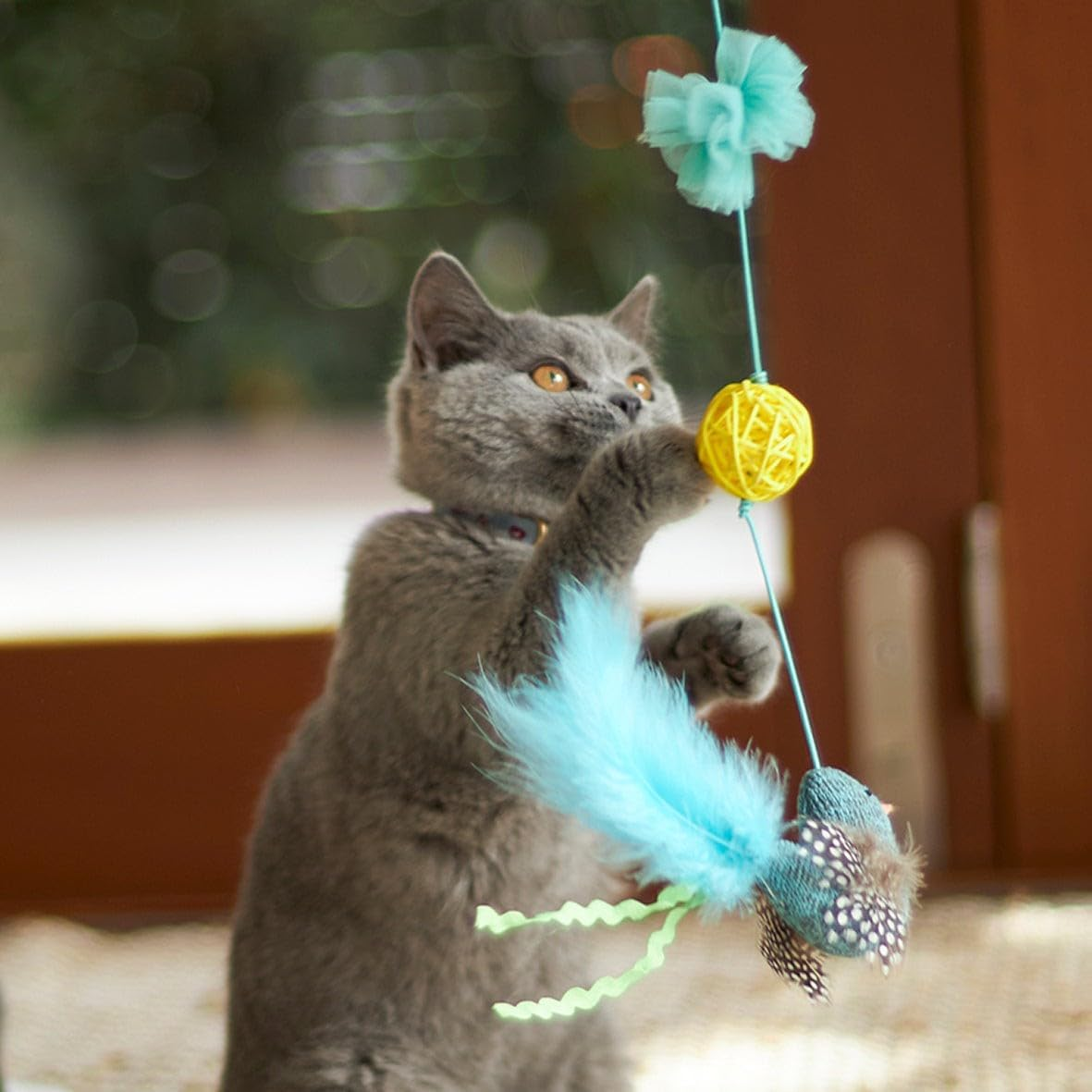 Kazoo Bluebird Wand Cat Toy image number 2
